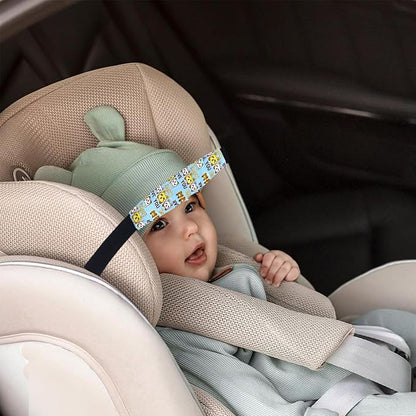 3 Pcs Baby Carseat Head Support Band Stroller Seat Neck Relief Strap Headrest for Sleeping Traveling Head Holder for Toddler Kids Children Child Baby Infant