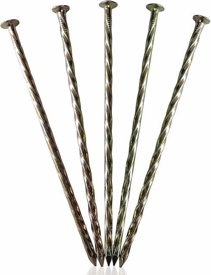 Metal Turf Stakes 70 Pcs 6-Inch Landscape Stakes, Spiral Galvanized Landscape Spikes, Garden Nails for Artificial Turf, Paver Edging, Weed Barrier, Lawn Edging，Carpentry and More