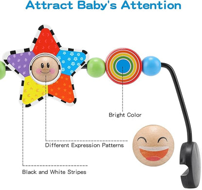 iGRATENS Baby Bjorn Bouncer Toy Bar, Toy for Baby Bouncer Soft & Bliss, Easy to Attach and Remove, Child-Friendly Materials, Exciting Design for Curious Babies, Pentagram