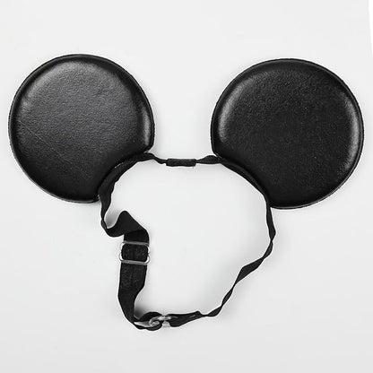 Adjustable Mouse Ears Headband, PU Ears Elastic Hairband for Unisex Kids Baby Boys Girls Kid Party Supplies