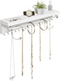 Rustic White Necklace Jewelry Organizer
