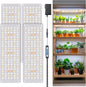 Aumtrly Grow Lights for Seed Starting, 552 LED Full Spectrum Plant Light Panel for Growing Indoor Plants, Slim Grow Lamp with UL Adapter, 6/12/16H Timer, 3 Light Modes, 5 Dimmable
