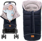 Miracle Baby Bunting Bag for Stroller, Warm Fleece Footmuff with Zippers, Convertible Infant Toddler Sleeping Bag Blanket for Boys Girls