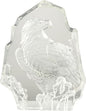 Modaier Exquisite Crystal Eagle Statue Figurine, Gift Glass Animal Decor, Collectible Sculpture for Office, Home and Garden