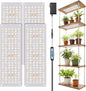 Garpsen Grow Light, 6000K Full Spectrum Plant Lights for Indoor Growing with Auto Timer 6/12/16H, 5 Dimmable Levels & 3 Color Modes, 552 LEDs Grow Lamp Panel for Seed Starting, Veg and Bloom(4Panels)