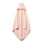Hooded Baby Towel - 100% Organic Cotton Baby Bath Towels – Baby Towels, Baby Bath Towels for Baby Girl, 32" x 32" Super-Soft and Absorbent Baby Towels for Newborn (Rabbit - Blush)