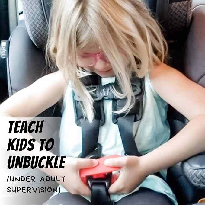 UnbuckleMe Car Seat Buckle Release Tool - Black & Lime Green 2 Pack - Buy one for Each Car or Give One to a Friend