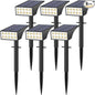WENATY Solar Spot Lights Outdoor, Solar Lights Outdoor Waterproof IP65, 4 Lighting Modes Solar Powered Spotlights Yard Garden Landscape Pathway Solar Security Lights for Outside (Warm White, 6 Pack)