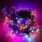 JACUXLSS Easter Pastel Flower String Lights Indoor Bedroom Decorations, 33ft 100 LED USB Plug-in Fairy Cute Cherry Blossom Froal Lamp for Patio, Garden Party, Christmas, Birthday Decor (Multicolored)
