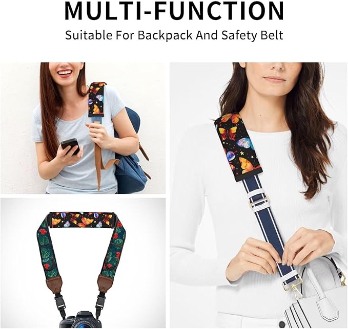 Yellow Butterflies Car Seat Belt Pad 2 Pack Soft Seat Belt Cover Cushion for Shoulder Pad Neck Cushion Protector Oil Printing Star Car Accessories Seat Belt Cushion Seatbelt Comfort Protector