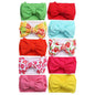 KIDOCHEESE Oversized Headbands with Large Hair Bows, Elastic Nylon Hairbands and Head Wraps for Baby Girls, Newborns, Infants, and Toddlers