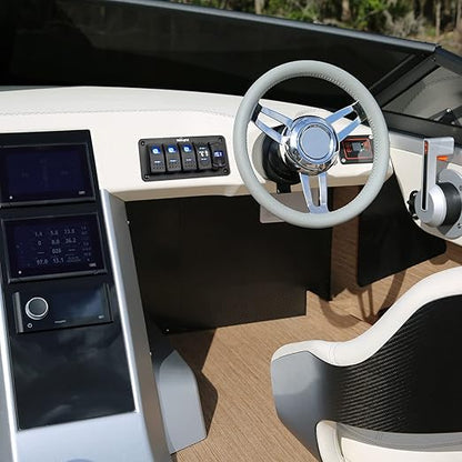 Nilight Down Up Polarity Reverse Switch DPDT 20A 7PIN Momentary Rocker ON/Off/ON 12V 24V Toggle Jumper Wires for Control Motor Hoist, Crane, Linear Actuator
