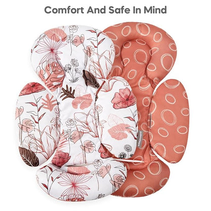 Infant Insert Compatible with 4moms Mamaroo & Graco Swing and Infant Car Seat, Stroller, Other Baby Swing, Rocker, Bouncer, Bassinet Newborn Insert Head & Body Support Cushion, Reversible Design