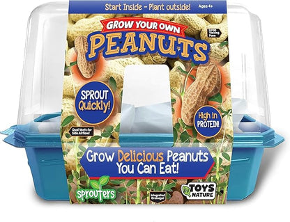 Peanut Plant Garden Kit, Grow Delicious Healthy High Protein Peanuts, Planting Indoor Seeds and Outdoor Gardening Plants, Includes Everything Needed Just Add Water