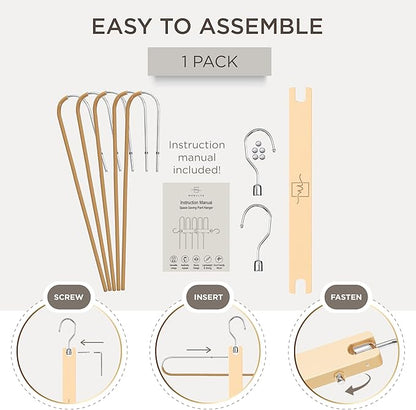 MORALVE Pants Hangers Space Saving