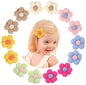 doboi 14 Pcs Flower Hair Clips Non Slip Flower Bows Alligator Clips Hair Accessories for Little Girls Toddlers Teens and Women