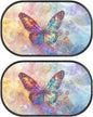 Bulopur Butterfly Window Shades 2 Pack Car Window Shades Mesh Car Window Covers Sun Protection and Sun Shade Blocker for Most Vehicle, SUV, Truck, Car