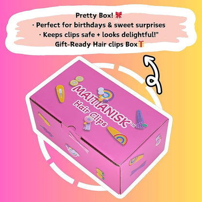 84PCS Hair Accessories for Girls Little Girl Hair Clips Barrettes for Baby Toddler Teens Women Kids Cute Candy Colorful Flower Gift for 4-12 Ages (Toddler Hair Accessories)