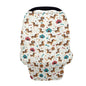 AFPANQZ Cute Dachshund Print Nursing Cover Breastfeeding Scarf Baby Car Seat Covers for Boys Girls Infant Carseat Canopy Stretchy Soft Breathable Multi-Use Cover Up for Stroller High Chair
