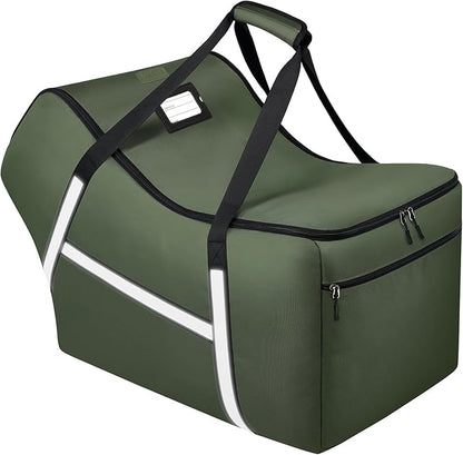 Infant Car Seat Travel Bag for Airplane Compatible with All Nuna Pipa Car Seat and Base,Chicco KeyFit 30 and Base, Padded Car Seat Bags for Air Travel,Car Seat Gate Check Bag with Side Pocket, Green