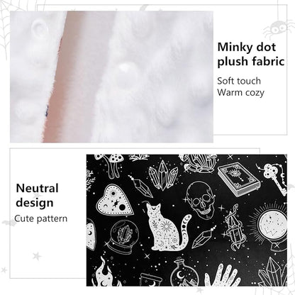 Goth Carseat Covers Baby, Gothic Winter Carseat Cover for Baby, Minky Baby Car Seat Cover for Boy & Girl, Peekaboo Opening Car Seat Canopy for Newborn, Multi Use Mom Nursing Cover, Gothic