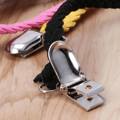 25 PCS Baby Girl Pacifier Metal Clip DIY Suspender Clips for Stroller Toy Straps Bibs Fasteners Supplies Garters Crafting Making Hardware Bulk (5-Styles, Silver)
