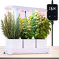 Indoor Garden Led Grow Light, Full Spectrum LED Grow Lamp for Indoor Plants with Intelligent Controller, Height Adjustable, Ideal for Home Desk Plant Lighting (Without Pots)(White, 16.5*6.5*4 inch)