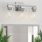 Espird Brush Nickel Bathroom Vanity Light - 3 Light Bathroom Light Fixture Square Design & UL Certification & Square Bath Room Lights Fixture Over Mirror