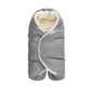 7AM Enfant Baby Car Seat - Nido Quilted Baby carier Cover, Hooded Soft Plush Lining, Stroller | (Heather Grey, Small 0-6M)