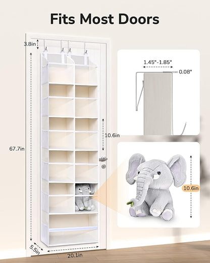 ULG Over the Door Organizer, 6-Tier Hanging Storage