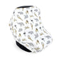 Hudson Baby Unisex Baby Multi-use Car Seat Canopy, Modern Neutral Safari, One Size