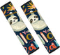 AFPANQZ 2pcs Funny Sloth Seat Belt Pads Covers Universal Fit for Truck Vans Sedans SUVs Safety Seatbelt Pad Cushion Comfortable Driving Car Seats Accessories Black One Pair
