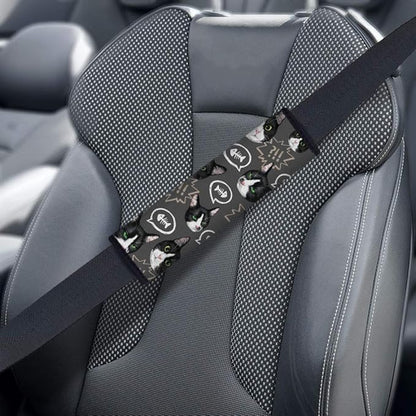 WIRESTER Soft Car Safety Seat Belt Shoulder Pad Cover Design, Cushion Harness Comfortable Pad (Dog Face, Cat Face, Turtle, Mermaid Scale, Nebula Galaxy)