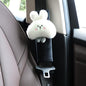 2 Pack Cute Cartoon Bunny Soft Seat Belt Covers Should Pad Neck Cushion Cute Car Accessories for Women Girls - White Bunny