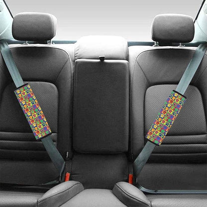 Dog Paw Prints Seat Belt Cover Pad for Kids 4 Pack Shoulder Pads for Car Seat Straps Car Interior Accessories Seatbelt Covers Compatible with Most Car