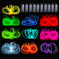 MaxLax EL Wire10 Pack, 16.4ft Neon Light Wire Noise Reduction with Battery Pack(10 Color)… (16.4ft)…