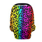 Youngerbaby Leopard Colorful Nursing Cover Carseat Canopy Car Seat Covers for Babies Mom Breastfeeding Scarf Infant Multi Use Cover for Baby Stroller Shopping Cart Feeding High Chair