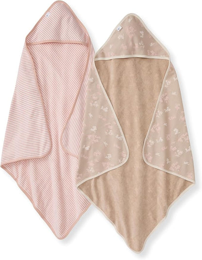 Hooded Towels, Absorbent Knit Terry, Super Soft Single Ply, 100% Organic Cotton
