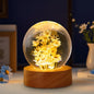 Daisy Decor Gifts,Daisy Flower Lamp Crystal Ball Night Light,2.4 Inch Glass Ball Lamp with LED Wooden Base,Soft Warm White Lighting for Women Best Friends Sister Birthday Xmas Aesthetic Gift(Yellow)