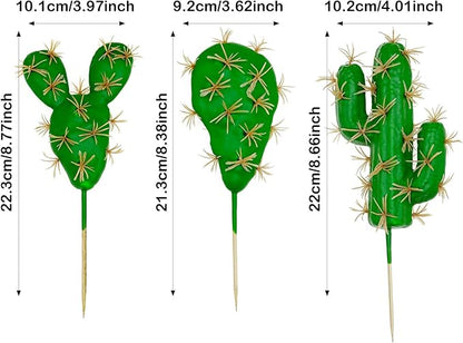 Cayway 10 PCS Faux Fake Succulents Artificial Cactus DecorFaux Cactus Cacti Plant Artificial Cactus Succulent Artificial Succulent Plants for Decoration Faux Cactus Plant Bulk