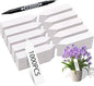 Plant Markers Garden Labels 1000 Pcs Plastic Plant Labels Name Tags with Permanent Marking Pen for Seedlings Outdoor Nursery Garden Identification Stakes Tags Pot Marker White Color