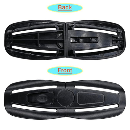 2 Pack Universal Child Seat Chest Harness Buckle,Seat Chest Harness Clip Buckle Lock Stroller Chest Replacement for Kids Trend,Adjustable Guard(Black)