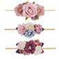 OOSAKU Baby Girl Flower Headbands Set Elastic Floral Headbands Soft Nylon Hair Band for Newborn Toddler Hair Accessories (Z3)