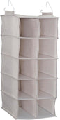 Household Essentials 10-Pocket Hanging Shoe Organizer, Side-by-Side Blended