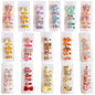 FZBNSRKO Velvet Ribbon Hair Clip,25pcs Baby Hair Clips Cartoon fruit Animal Pattern Colorful Flower Hairpins Fully Lined Alligator Hair Barrettes for Girls,Kids,Baby(Random Color)