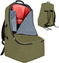 ZRRAJOY Padded Car Seat Travel Bag for Airplane, Heavy Duty Backpack for Air Travel, Water-Resistant Carrier with Shoulder Strap, Fits Most Car Seats (Green)