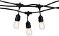 Holiday Lighting Outlet LED Outdoor Patio Lights | 46-Foot Hanging Outdoor String Lights | Includes 16 Dimmable 1.5 Watt Edison Filament Bulb Cafe Lights | Weatherproof Commercial Grade