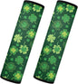 Saint Patrick's Day Seat Neck Strap Covers 2 PCS Clover Seatbelt Shoulder Pad Easy to Install Car Seat Strap Covers Soft Seat Belt Cushions Pads Compatible with All Cars and Backpack