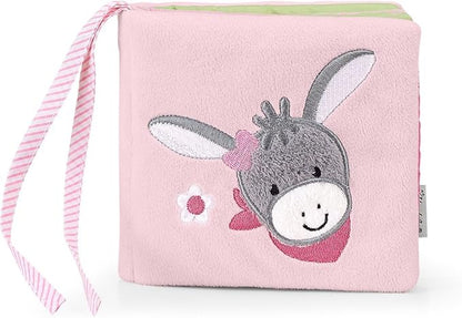 Sterntaler Play Book Emmi Girl The Donkey, Age: Children from Birth Upwards, Pink/Multicoloured