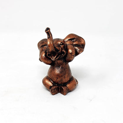 Nature's Mark 3 Baby Elephants See No Evil Hear No Evil Resin Statue Figurine Home Decorative Accent Decor